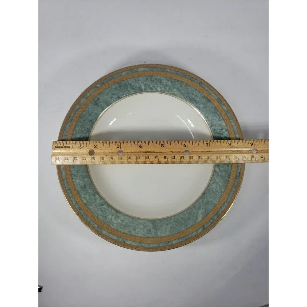 Oscar de la Renta Jade Florentine Soup Bowl Replacement L2360 Japan Fine Ivory